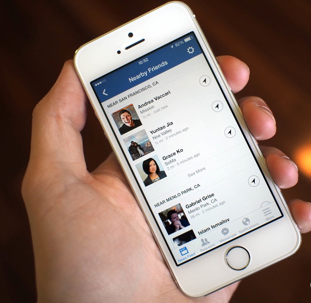 Facebook Introduced “NearBy” Friends To iOS and Android Mobile Apps.