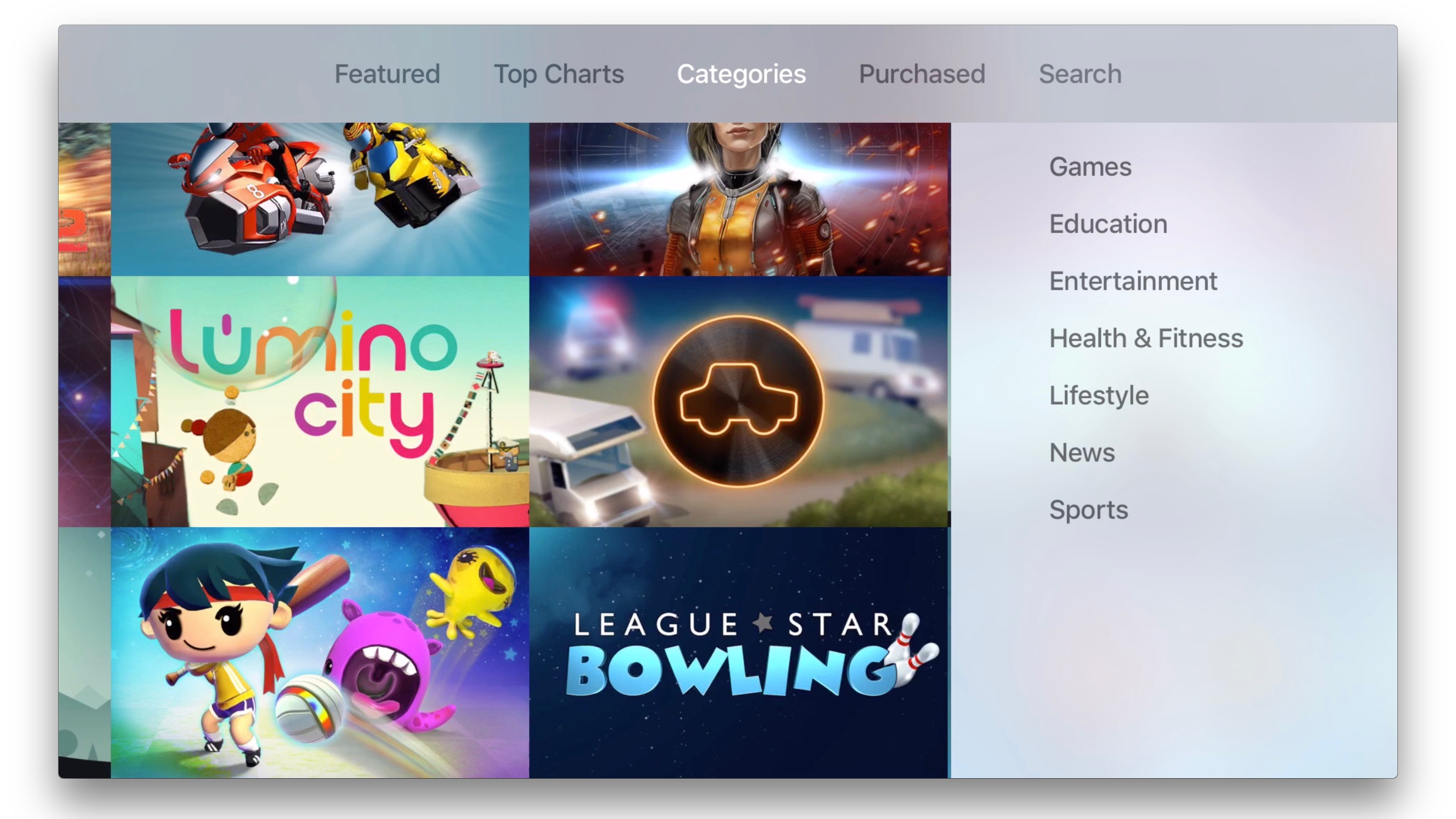 Apple TV expands App Store categories beyond games ,entertainment and sports..