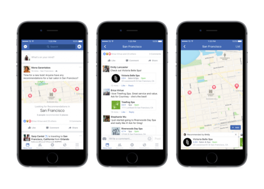 Facebook now offers recommendations on Yelp style thanks to a new Artificial Intelligence