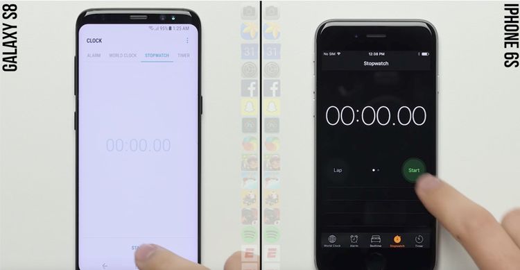 An iPhone 6s two years exceeds the new Galaxy S8 in a speed test