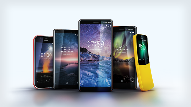 MWC 2018 – Nokia presents five phones, there is also the “banana”