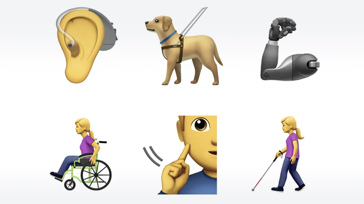 Apple has proposed new emojis dedicated to people with disabilities