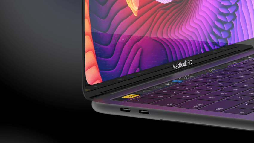 MacBook Pro with Edge-to-Edge and Face ID | displays CONCEPT