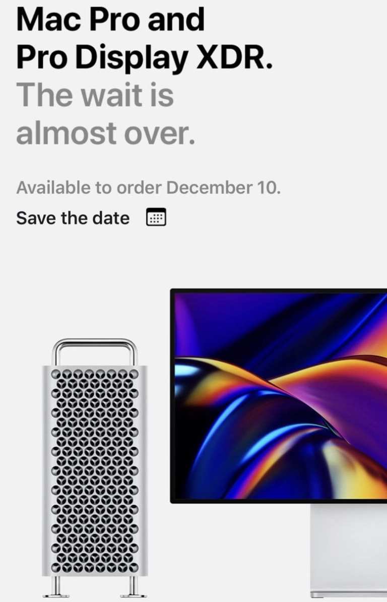 Apple will release the Mac Pro and XDR Pro Display on Today