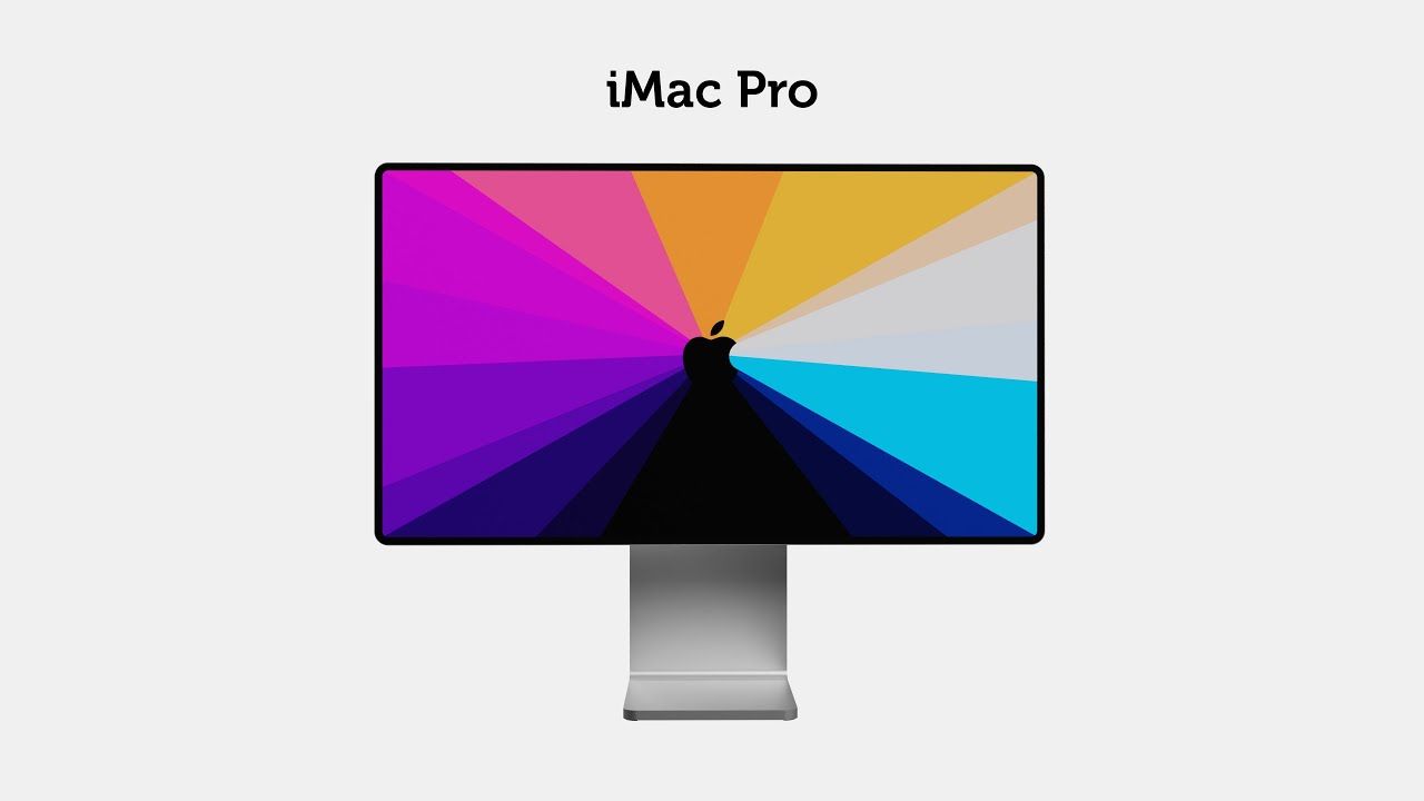 Concept, iMac Pro with a design similar to the Pro Display XDR [Video]