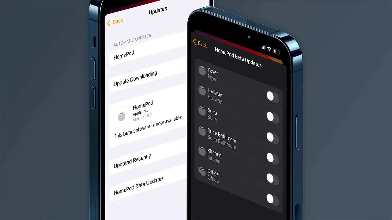 iOS 16 beta 2 adds a new menu to manage HomePod betas